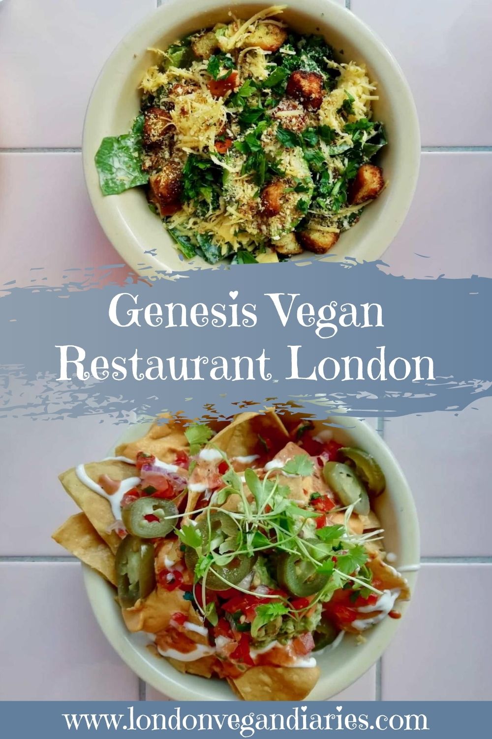 Genesis Vegan Restaurant London Pinterest Pin