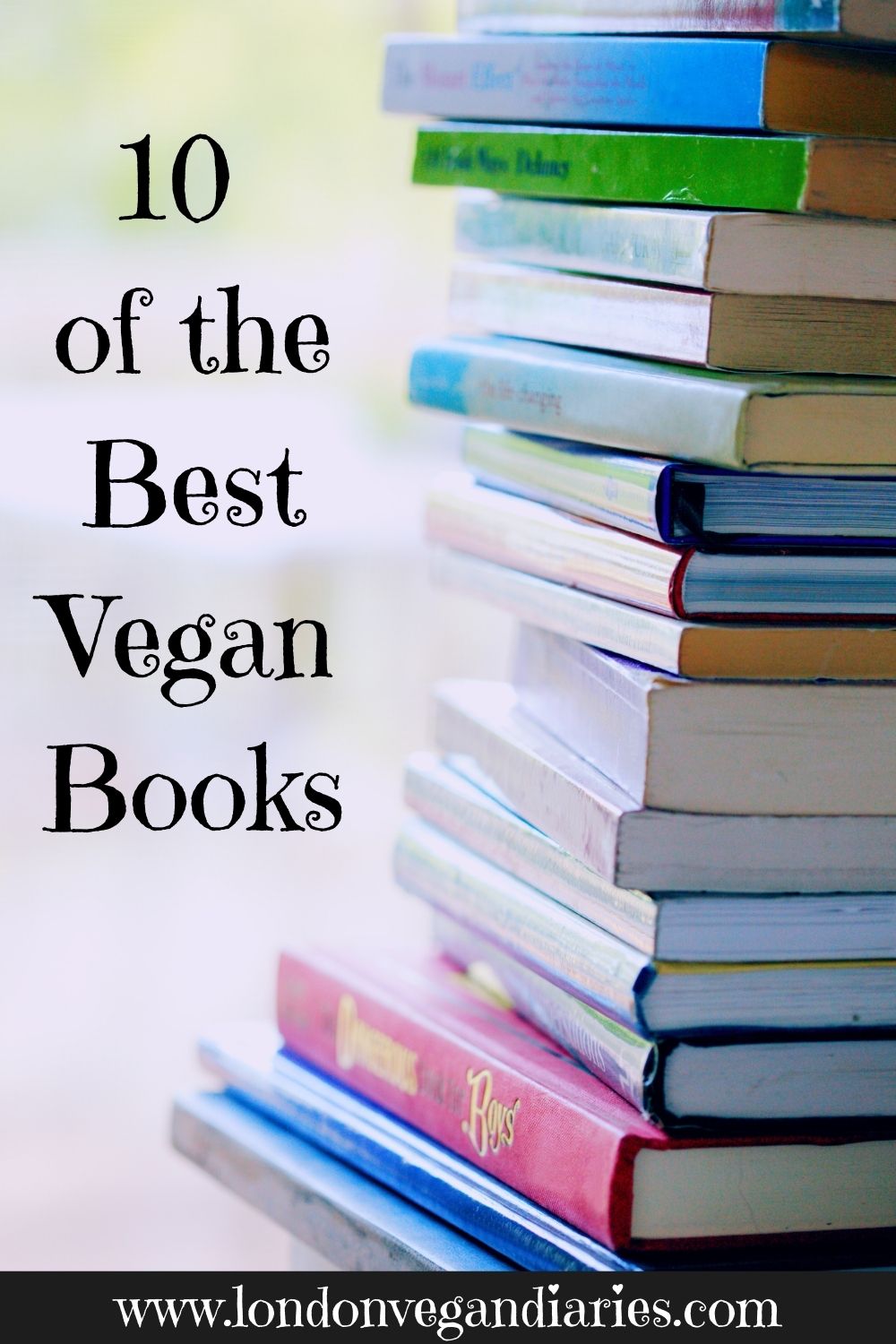 10 of the best vegan books to read Pinterest pin